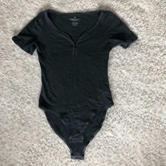 Gray American Eagle Bodysuit - Picture 1 of 4